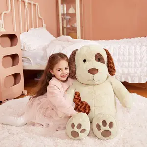 IKASA Giant Dog Labrador Stuffed Animal Plush Toys,Puppy Soft Toy Large Cute Huge Jumbo Big Size Plushie,Gifts for Kids (30 inches, Light Brown)