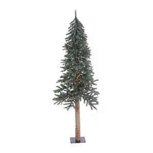 Vickerman 6' Natural Bark Alpine Artificial Christmas Tree, WW