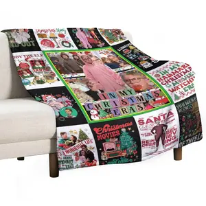 Home Alone Themed Christmas Blanket Featuring Kevin, Wet Bandits, Fuller Harry Lyme Marv Murchins Pizza Battle Plan and Iconic Quotes. Cozy Soft Festive Perfect For Holiday DéCor, Movie Nights As A Fun Christmas Gift For Family Fans Of The Classic Film