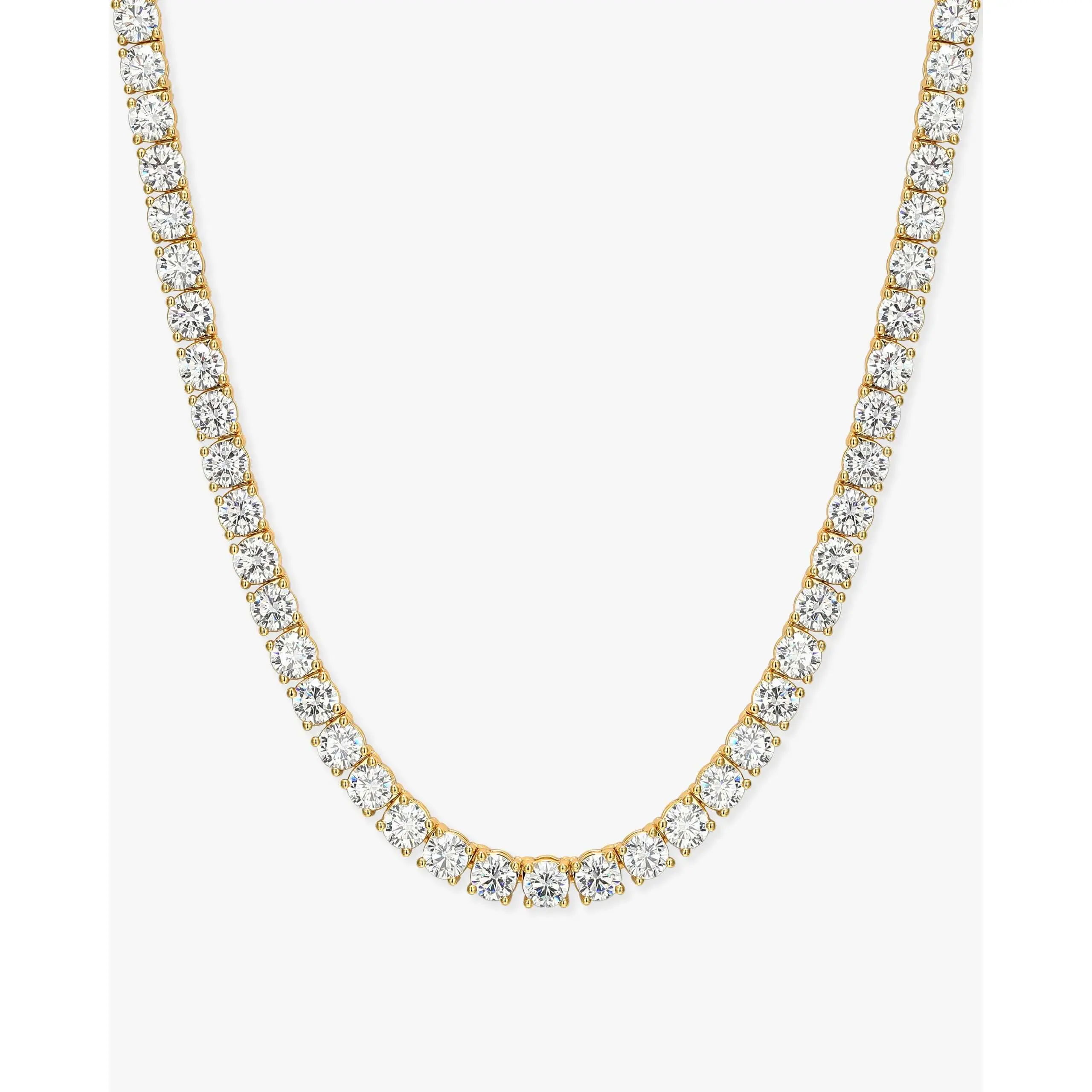 JAXXON Tennis Chain Round Cut 4mm - Gold - Box Clasp