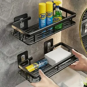 2pcs Hanging Shower Caddy Portable Corner Shelves for Bathroom Storage & Organization Ideal for Toiletries Towels and Other Items
