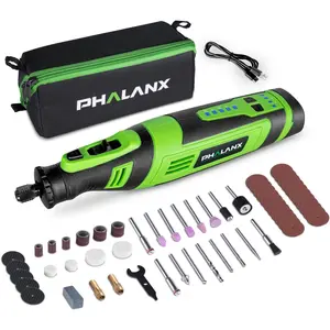 Tool Kit, 30000 RPM/5 Speed, 8V Engraving Pen with 117 Accessories, Type-C Charging&LED Light, for 3D Printer Sanding, Polishing, Engraving, Wood Carving, Pet Grooming, Crafts