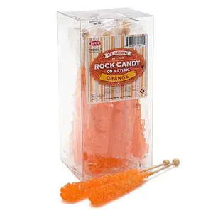 Espeez Rock Candy Crystal Sticks - Orange: 12-Piece Box Espeez Rock Candy Crystal Sticks - Orange: 12-Piece Box