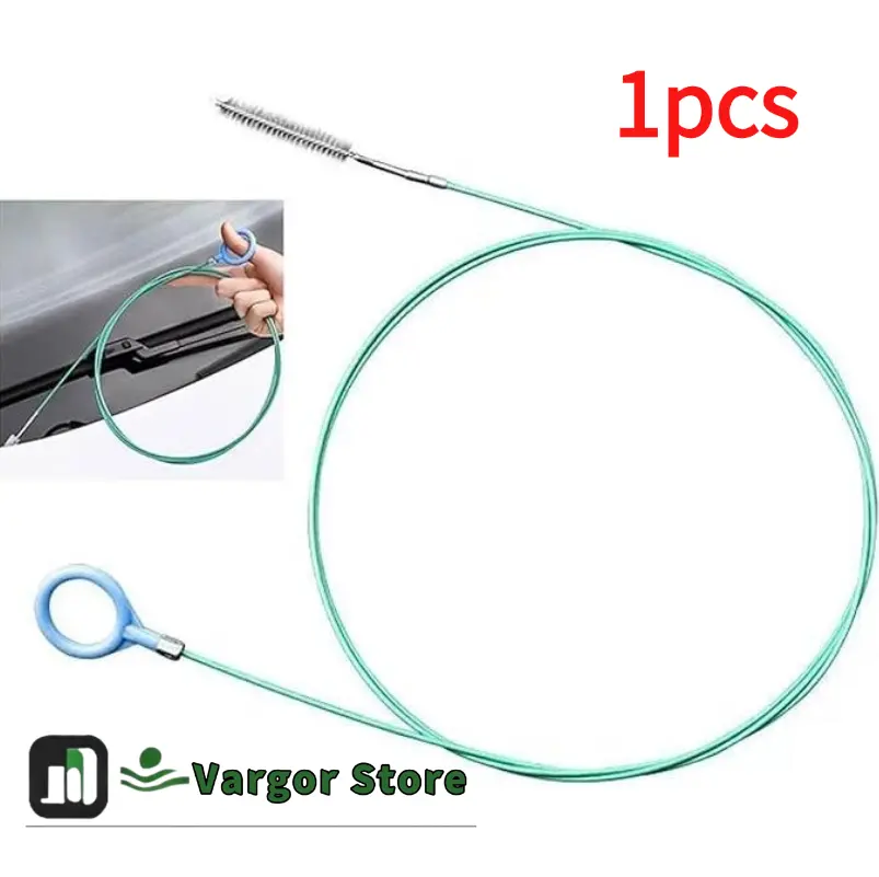 1PC 78-Inch Long Reach Flexible Sunroof Drain Brush, Car Care Tools Auto Care Cleaning Tool for Windshield & Vehicle Drain Channels