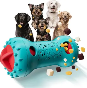 Interactive Dog Toys, Adjustable Treat Dispensing Toy to Keep Them Busy, Dog Enrichment for Brain Stimulation & Cognitive for Puppy Puzzle to Reduce Boredom-Ideal Gift for All Dogs(Rigid Nylon) knitly