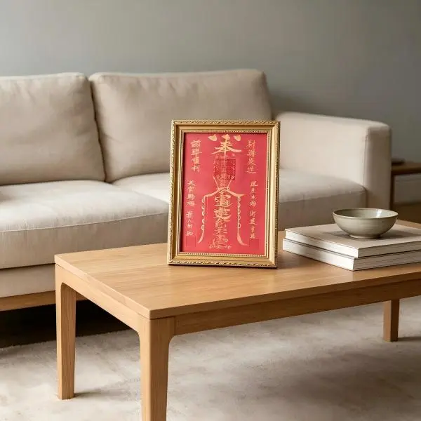 9×12 inches, Master’s purely hand-painted “Attract Wealth, Enhance Luck”; can be displayed or hung; wooden 9×12-inch gold frame; modern 9×12-inch gallery wall frame; can be displayed or hung.