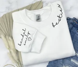 Custom Besties Sweatshirt, Custom Best Friend Gift, Girl's Personalized Besties Shirt, BFF Gifts For Women, Best Friend Birthday Gift