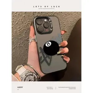 Super Cool No. 8 Billiards Phone Case For iPhone 17 16 15 14 13 12 11Pro Max XR XS MAX 78Plus MINI OR Samsung Galaxy S25 S24 S22 S23 Ultra Plus 5G Y2K Fashion Anti Fall Back Cover