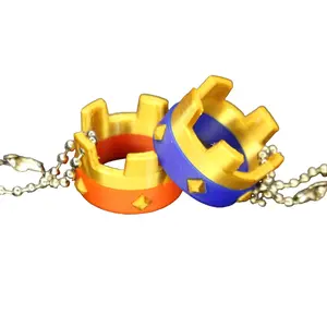 Clash Royale Inspired Crown Keychain | Legendary King's Crown Charm | Gamer Gift & Gaming Accessory | Supercell Merch for Backpack