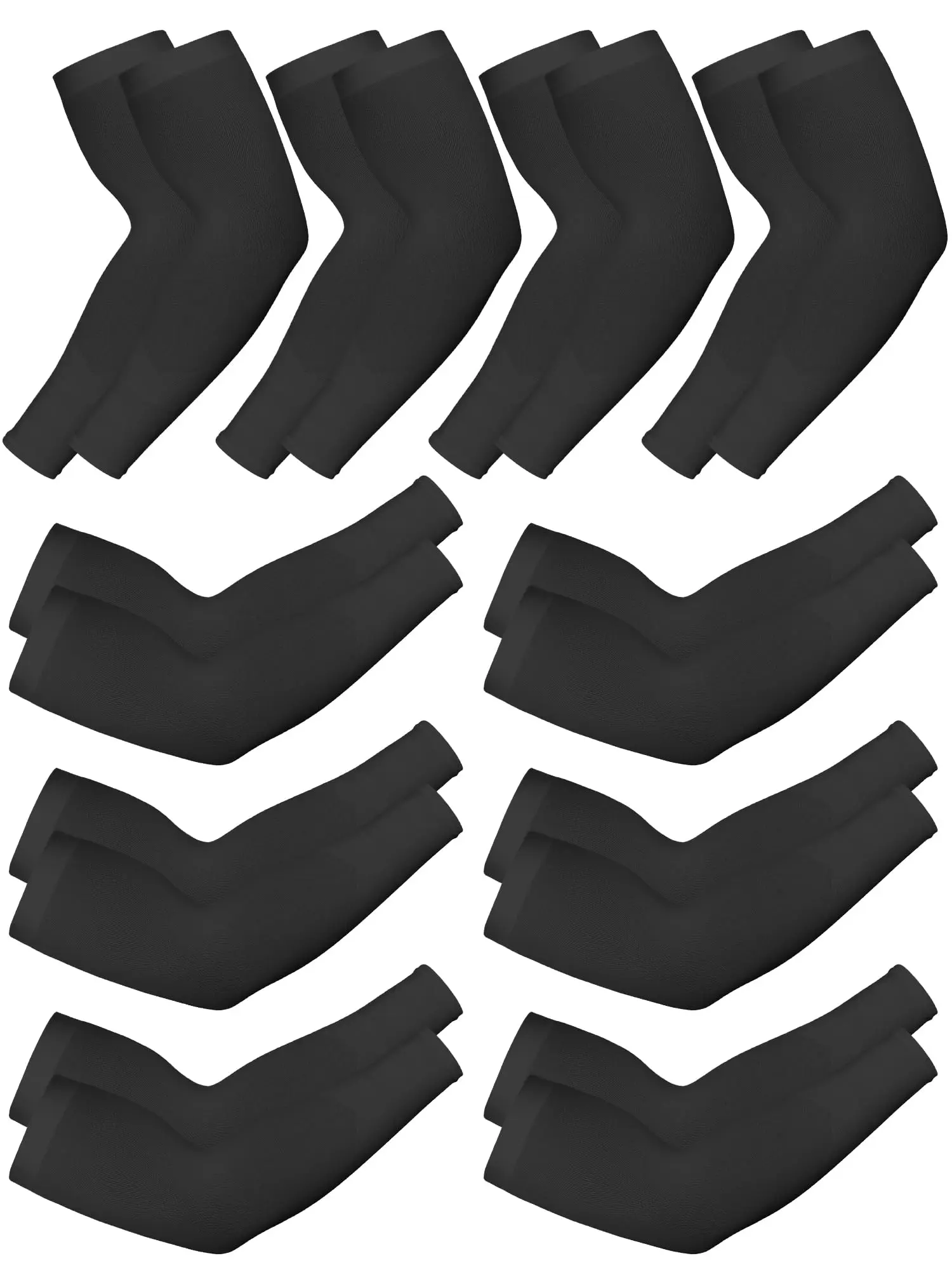 10 Pairs UV Sun Protection Arm Sleeve for Men Women Work Cooling Tattoo Cover Up Compression Sleeves for Cycling Fishing