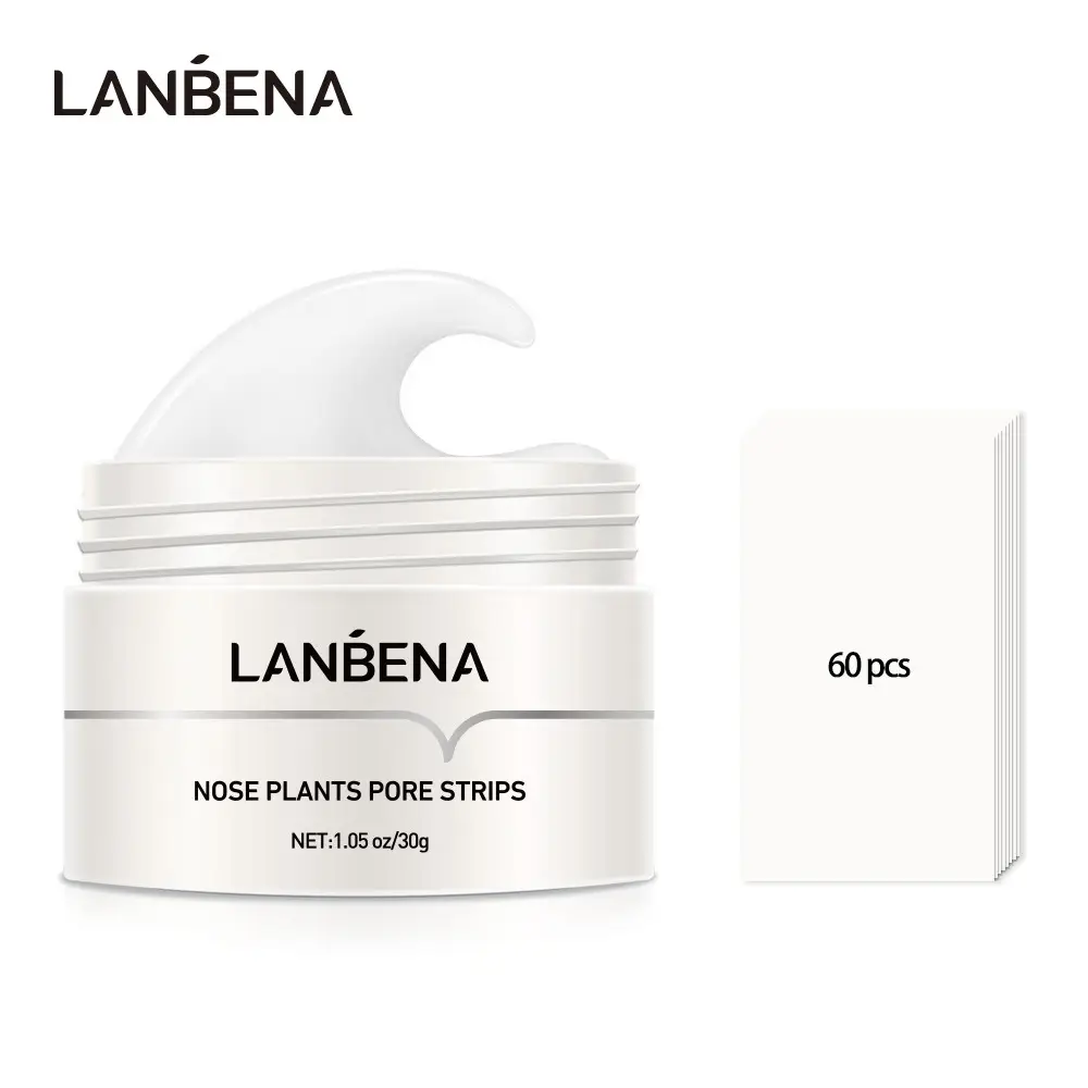 LANBENA Blackheads & Whiteheads Removal Kit for Clear, Radiant Skin: Facial Exfoliating Power, Deep Cleansing, 30g Clay Mask, and Nasal Strips for a F