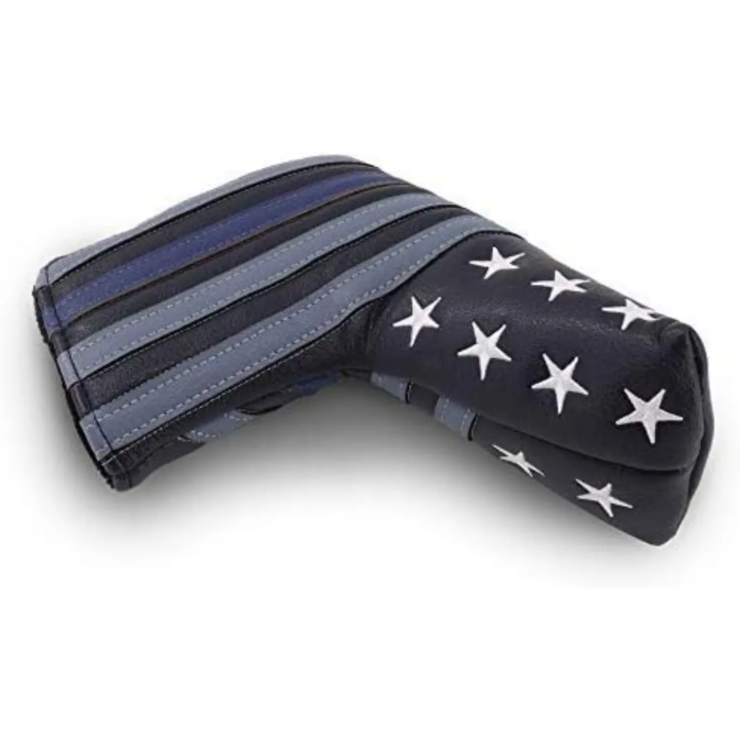 Craftsman Golf Blue Strips Golf Putter Blade Head Cover with Magnetic Closure, Compatible with Various Golf Putter Models