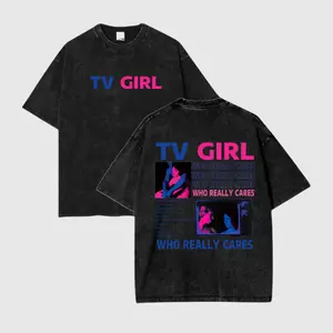 TVGirl Artist Double Sided Mineral Wash T-shirt Unisex, Music Shirts, trending shirt