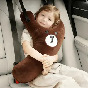 Baby Car Seat Neck Pillow Soft Skin-Friendly Design Comfortable Travel Accessory Ideal for Long Journeys Safe & Secure Support