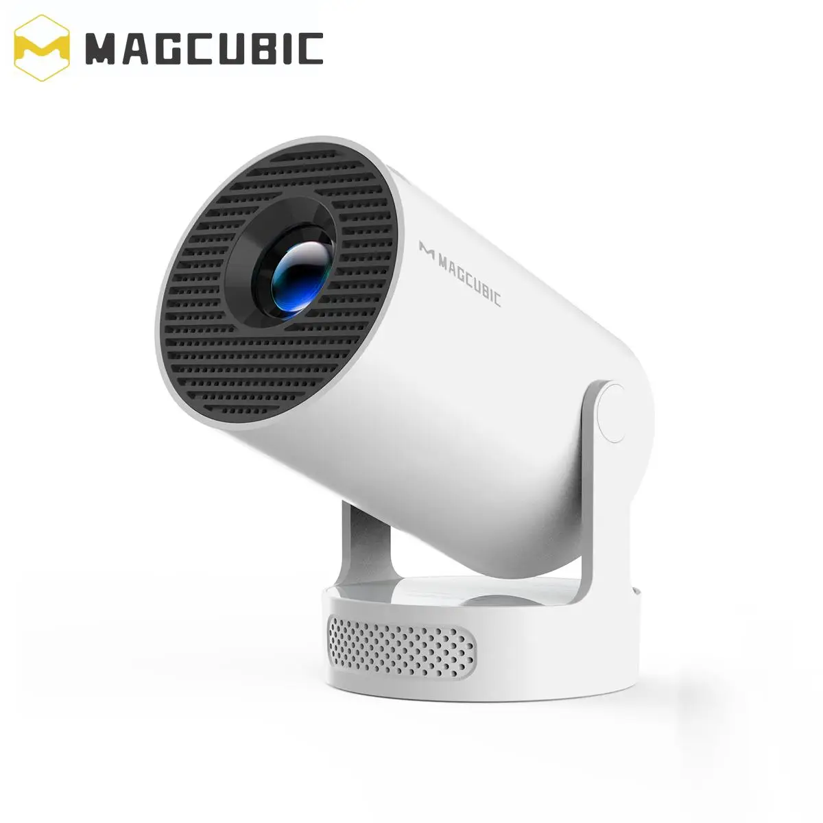 MAGCUBIC HY300Pro+ Portable Projector, 290ANSI Android11 Portable LED Projector, WiFi6 BT5.4 Built-in Speaker Home Cinema Mini Smart Projector, Audio,