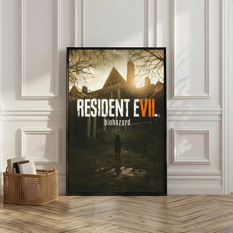 Resident Evil 7 Biohazard Poster, Video Game Print, Gaming Wall Art, Gamer Decor, Gift