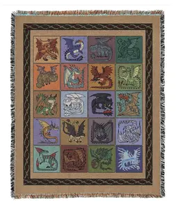Woven Fantasy Dragon Blanket, HTTYD Blanket, Dragon Blanket, Cozy Soft Gift Blanket, Gift for Fan