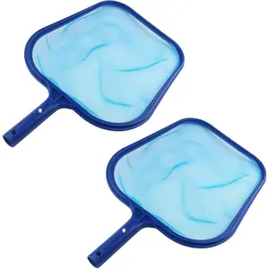 2 count Swimming Pool Leaf Skimmer Net Swimming Pool Cleaner Supplies and Accessories Leaf Rake Mesh