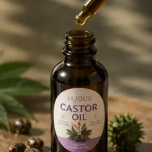 Black Castor Oil, 2oz Premium Nourishing Oils, Moisturizer for Body Care, Cosmetic Self Care Products