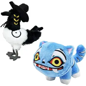 Tiger Derpy Plush Home Decor Animals Pillow for Sofa Bed Decor Throw Pillows(Blue+Black)