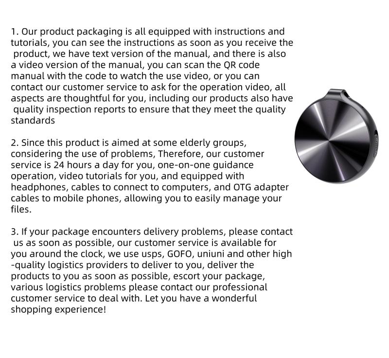 HD Smart Voice Recorder with One-Touch Recording & Playback, Long Battery Life, Outstanding Audio Quality, and Powerful Intelligent Recording Features.