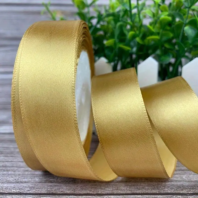 25 Yards/Roll Satin Ribbons For Crafts Bow Handmade Gift Wrapping Christmas Wedding Decorative Ribbon 6/10/15/20/25/40/50mm Gift Wrap Bows