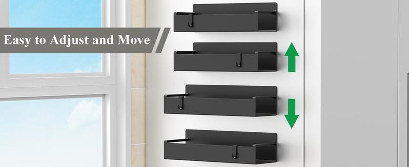 4 Pack Magnetic Spice Rack Organizer with Hooks for Refrigerator & Microwave Oven, Magnetic Shelf with Paper Towel Holder, Kitchen Gadgets, Home Organization lmprovement Shelf, Kitchen Storage Rack Decor, Decorative Storage Rack, Gifts for Mom 4 Pack Magnetic Spice Rack Organizer with Hooks for Refrigerator & Microwave Oven, Magnetic Shelf with Paper Towel Holder, Kitchen Gadgets, Home Organization lmprovement Shelf, Kitchen Storage Rack Decor, Decorative Storage Rack, Gifts for Mom