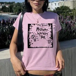 Jeff Buckley Mystery White Boy Tour Baby Tee, Indie Vintage Concert Graphic Shirt, 90s Aesthetic Music Tee, Slim Fit Y2K Top, Gift for Women