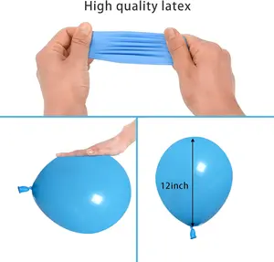 100PCS Multicolor Latex Balloons – 12 Inch Party Balloons with 2 Ribbon Rolls (65ft Total) – Durable, Bright & Safe Decoration Set