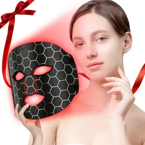 2026 New LED Facial Mask Beauty Instrument, 7 Color Light Therapy, Silicone Photon Skin Care, Valentine's Day Gift, Lithium Battery Included