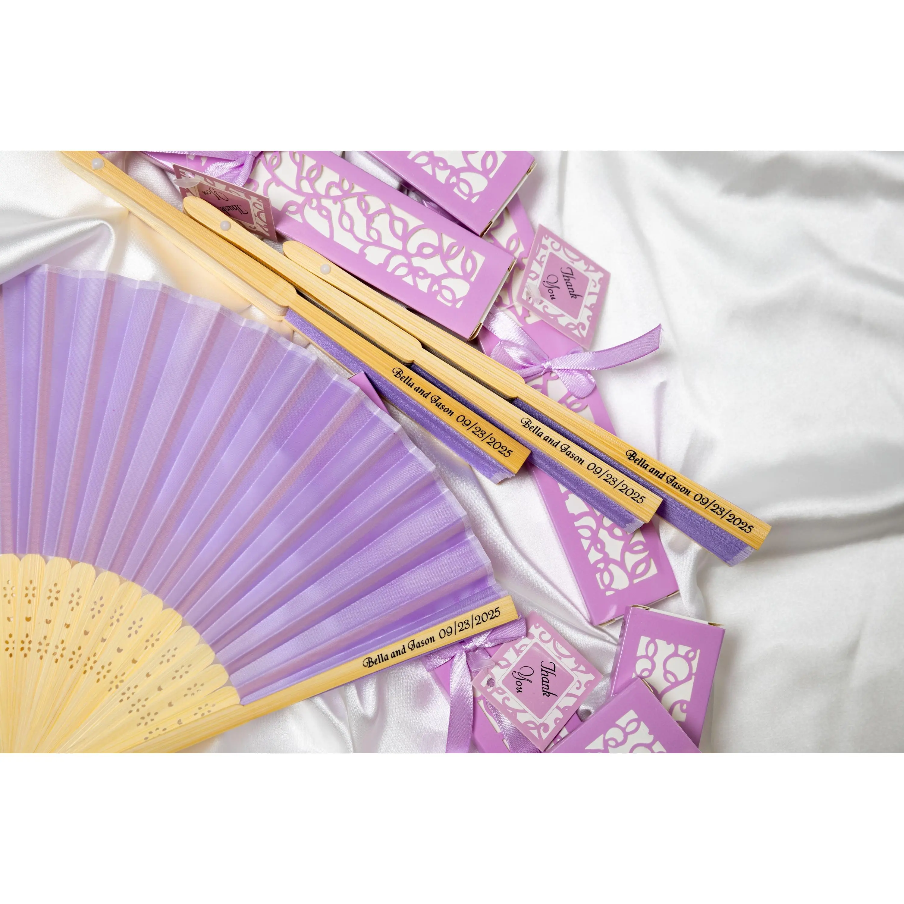 Personalized Fans Wedding Favors for Guest