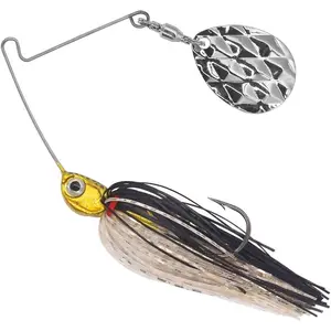 Mini Spinnerbaits for Bass Fishing - 6 Pack, Colorado Spinnerbait, Top Water Fishing Lures,  Spinner, Smallmouth Bass Lure, Pan Fish , Crappie Lures, 1/8 1/4oz