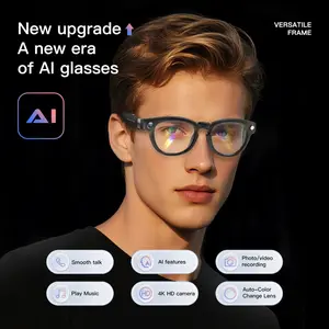 High-Definition 4K Camera, Wireless Calling, Video Recording & Translation, Music Listening, Voice Assistant, Portable Sports Eyewear, Wearable Smart Glasses