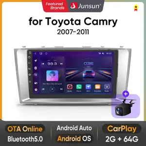 Junsun Android 13 4G Car Radio Stereo for Toyota Camry 2007-2011 9 inch touch screen Auto GPS navigation multimedia video player Wireless Carplay