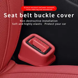 Car Seatbelt Socket Cover, Anti-Scratch Base Protector, Universal Car Interior Modification, Safety Belt Fixing Clip, Car Interior Accessory