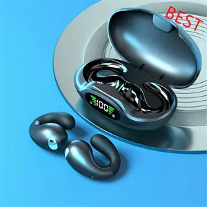 HOT Open Wireless BT 5.3 sports headphones built-in microphone with ear hook 36 hours of playback time earbuds LED display charging case  waterproof running fitness Headset