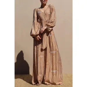 Printed Multi Way Tie Woven Jumpsuit