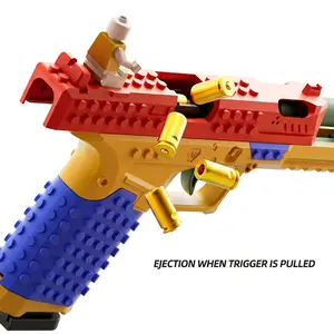 Toy Gun ,DIY Tactical Building Block Assembly Set, Outdoor Interactive Leisure Game Toy, Parent-Child Craft Kit, Adult Collectible Building Block Model, Handheld Blasting Toy with Ejection Feature