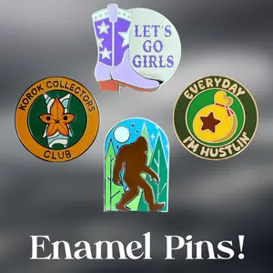 Fun New Enamel Pins - Bigfoot Pin - Video Game Pin - Country Pin