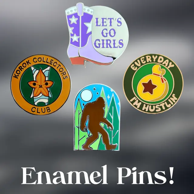 Fun New Enamel Pins - Bigfoot Pin - Video Game Pin - Country Pin