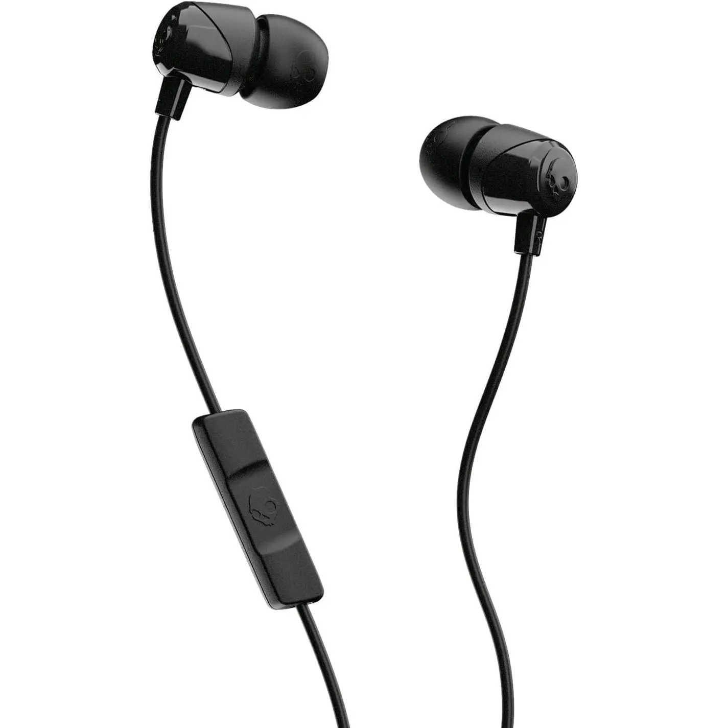 Jib Wired Earbuds with 3.5mm AUX Plug, Noise Isolating Fit, In-Line Microphone Call and Track Control, Convenient for Travel - Black