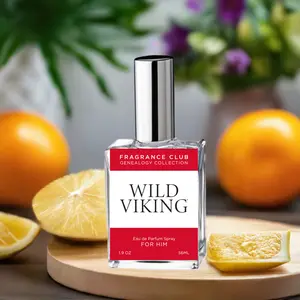 FRAGRANCE CLUB GENEALOGY COLLECTION Wild Viking Eau de Parfum Spray for Him 1.9 oz 56ml Fiery Masculine Scent with Fresh Citrus Aromatic Florals and Warm Woods
