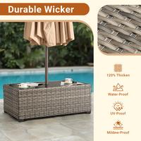 47" Rectangular Umbrella Hold Table GRS