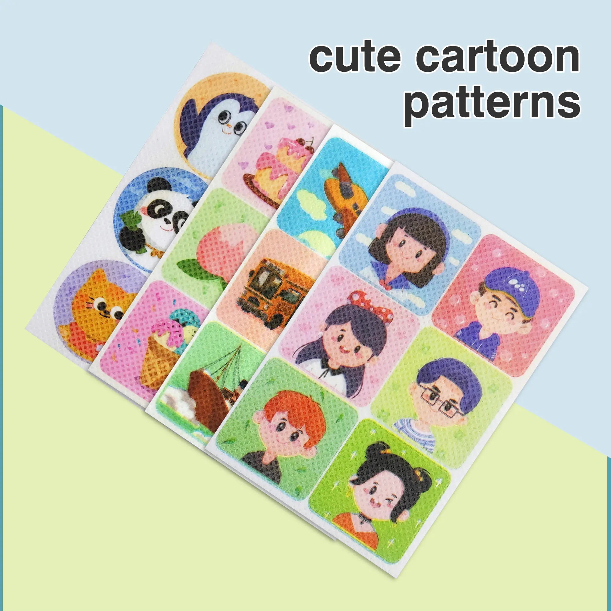 180 animal-shaped mosquito repellent patches with cute cartoon designs, providing 24-hour protection