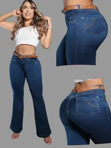 COLOMBIAN BONBONUP WOMAN'S FLARE BUTT LIFTER JEANS