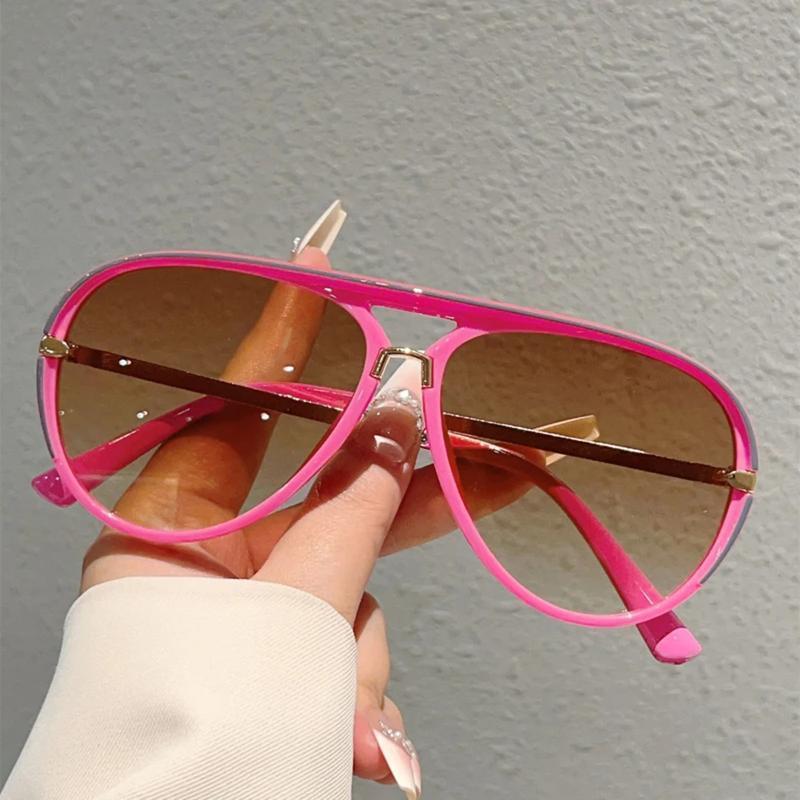 Retro Aviator Sunglasses Men Women Gradient Lens Trendy Outdoor Fashion Eyewear