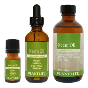 Plantlife Neem Oil Carrier Oil – Cold‑Pressed Botanical Oil for Skin, Scalp, and Natural Wellness Care