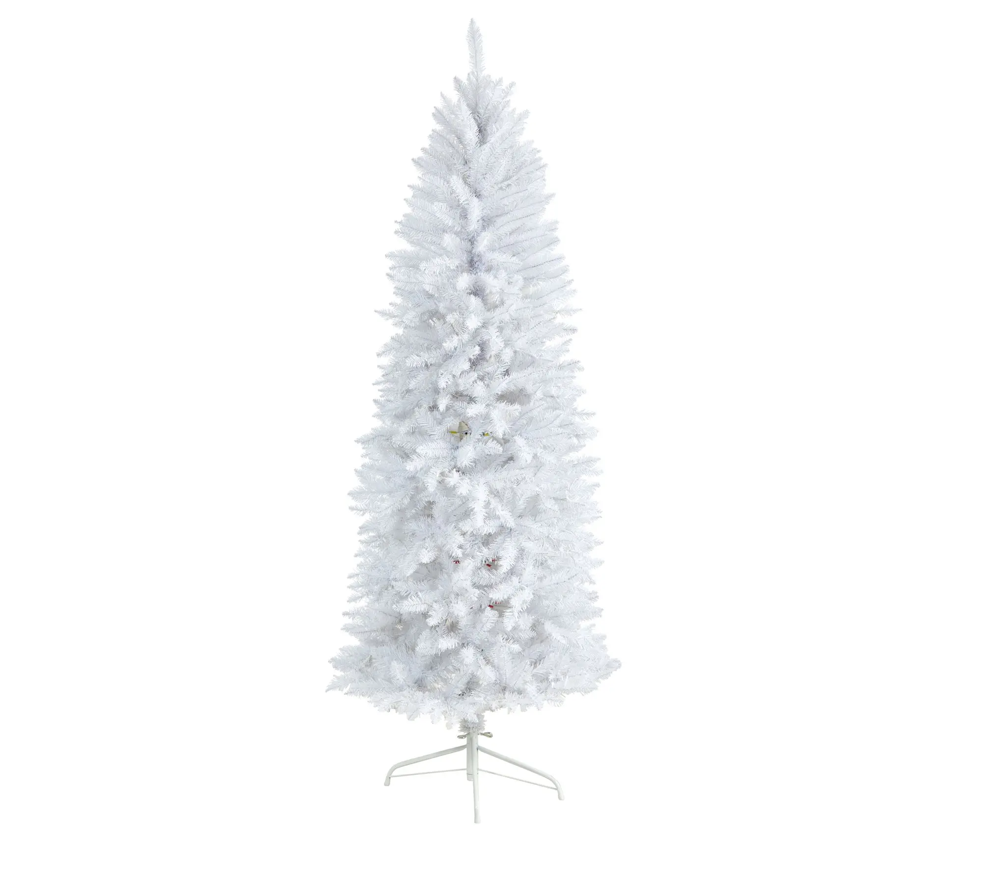 Nearly Natural 6' Slim White Artificial Christmas Tree Nearly Natural 6' Slim White Artificial Christmas Tree