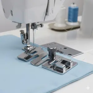 Universal Sewing Machine Presser Foot for Stretchy Fabrics & Lace, Adjustable Pressure Anti-Slip Foot for Thin Cotton Linen to Thick Denim, DIY Craft Sewing Tool Accessory, 1 or 2-Pack Multipurpose Sewing Foot Attachment to Improve Stitching Results.