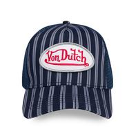 Navy & White Stripe Trucker
